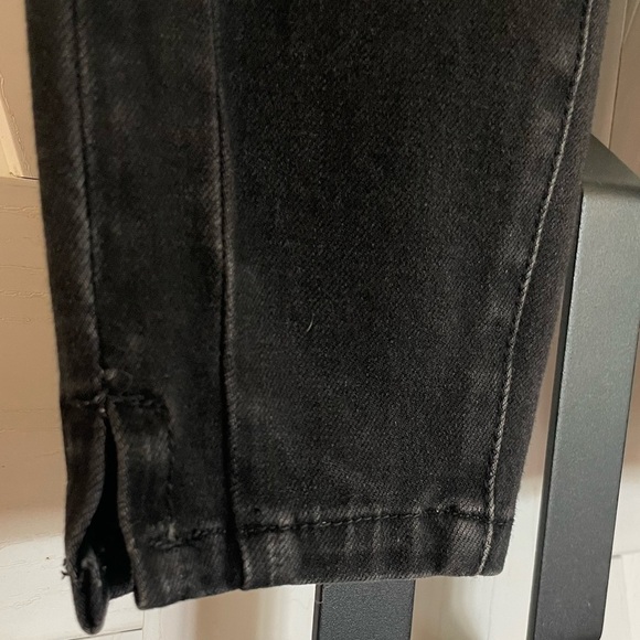 High Rise Pilcro Jeans by anthropology Black Denim Leggings Sz 25 - Picture 3 of 6